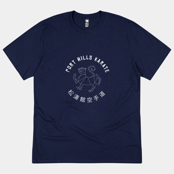 Adult Unisex Front Print White Logo T Thumbnail